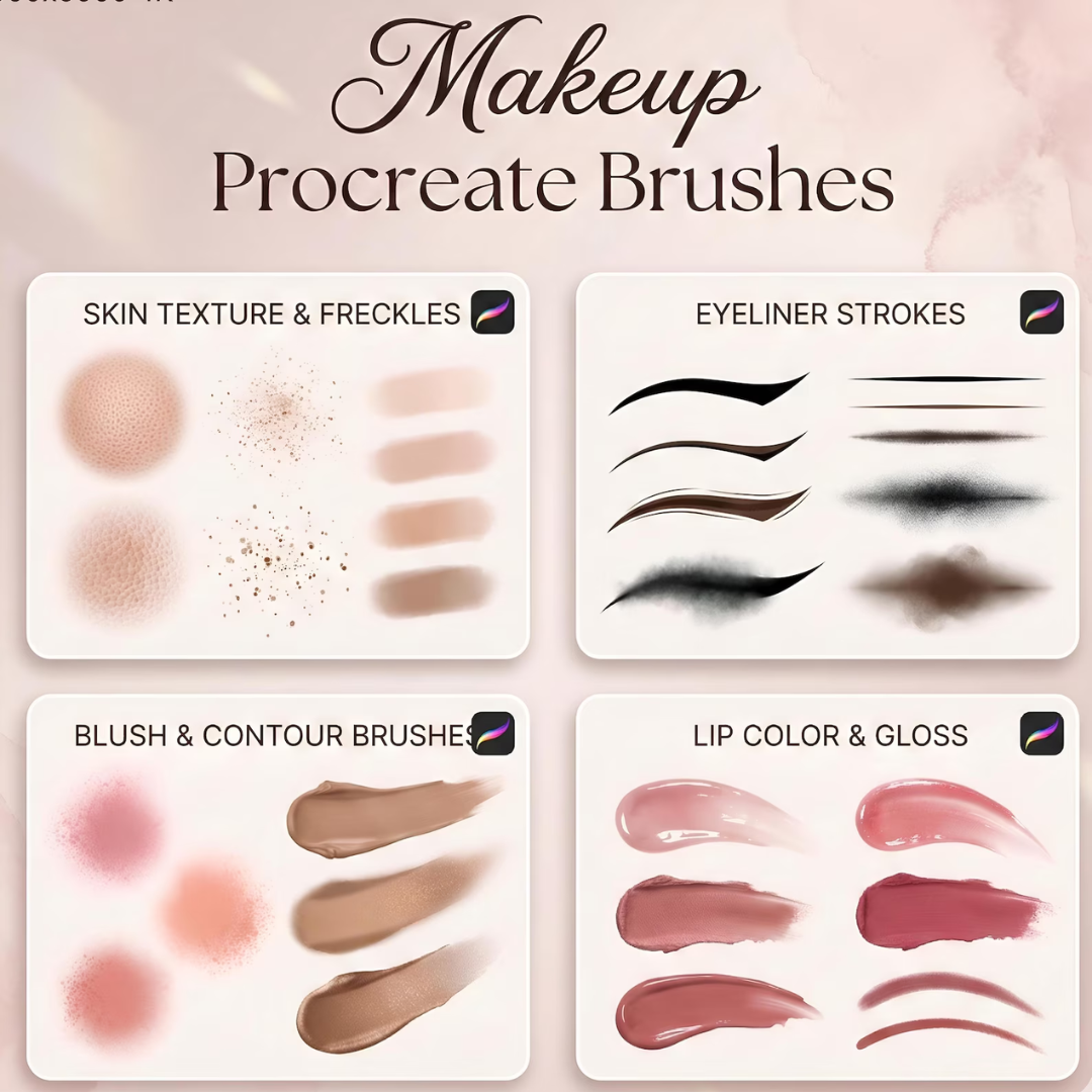 15000+ Procreate Brushes Mega Bundle, Anime, Makeup, 3D, Winter, Halloween, Christmas, Sketching & Painting, Mega Brush Bundle