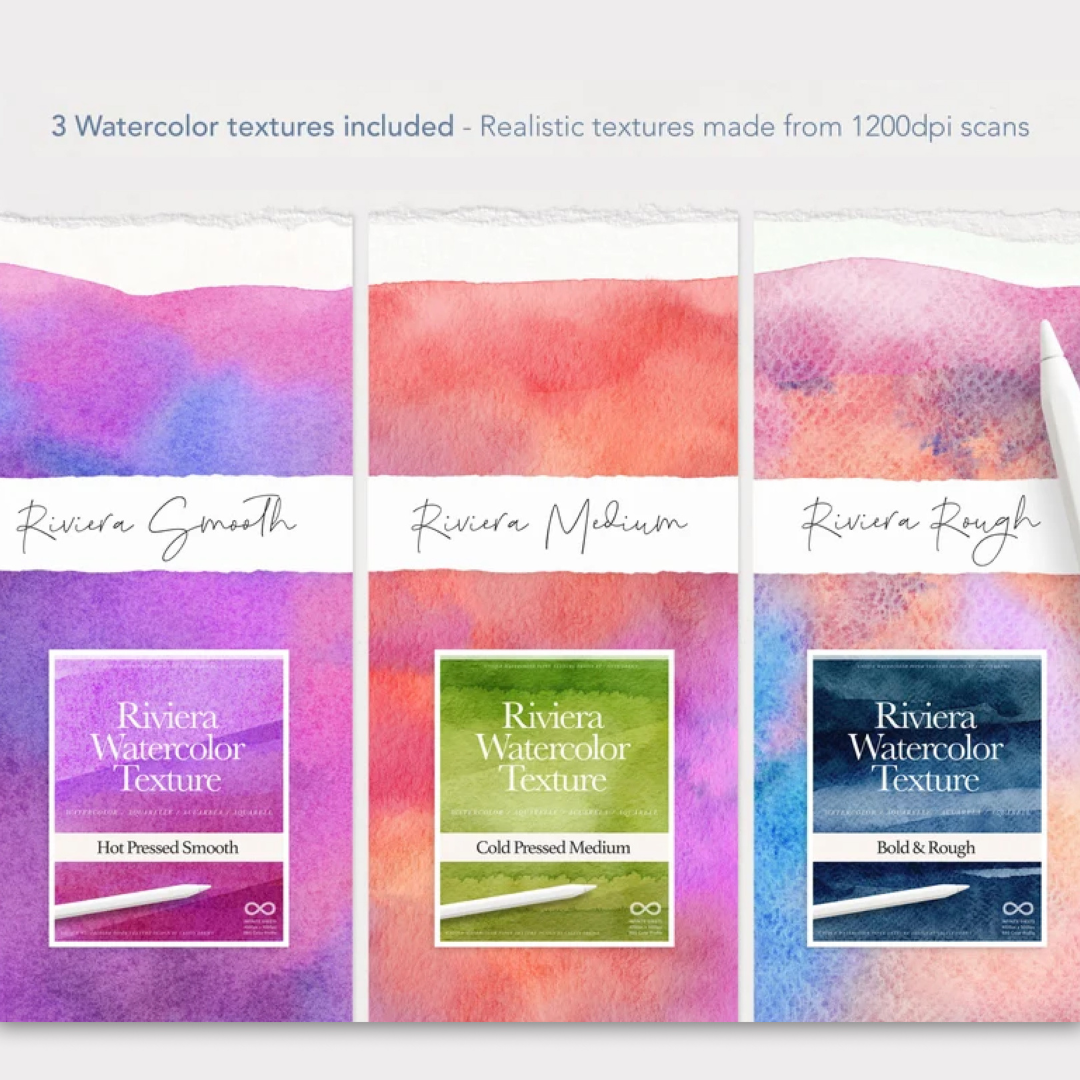 Rough & Dreamy Watercolor Kit for Procreate 2024