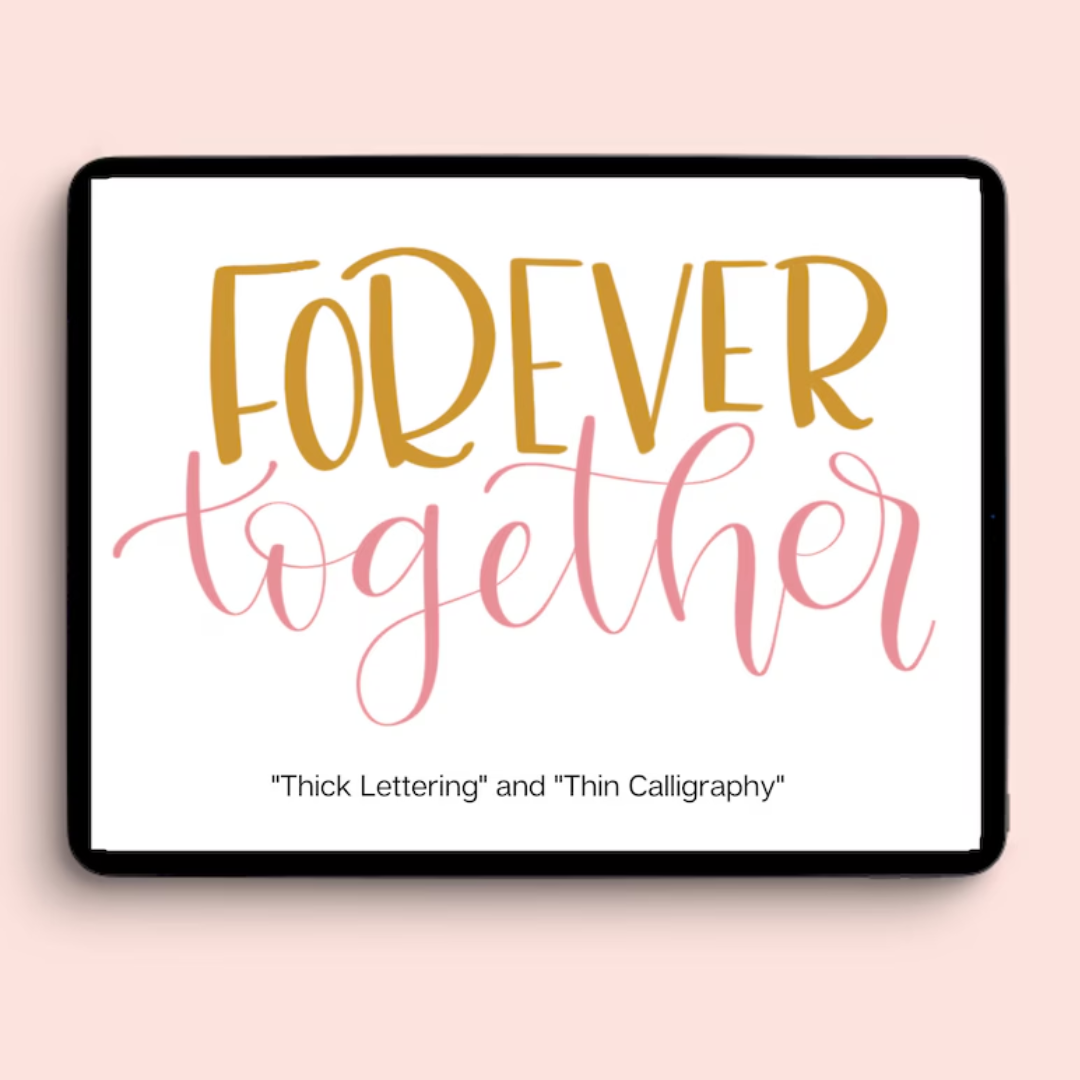 14 Procreate Lettering Brushes, Calligraphy Brushes, Procreate Brush Lettering and Glitter Brushes