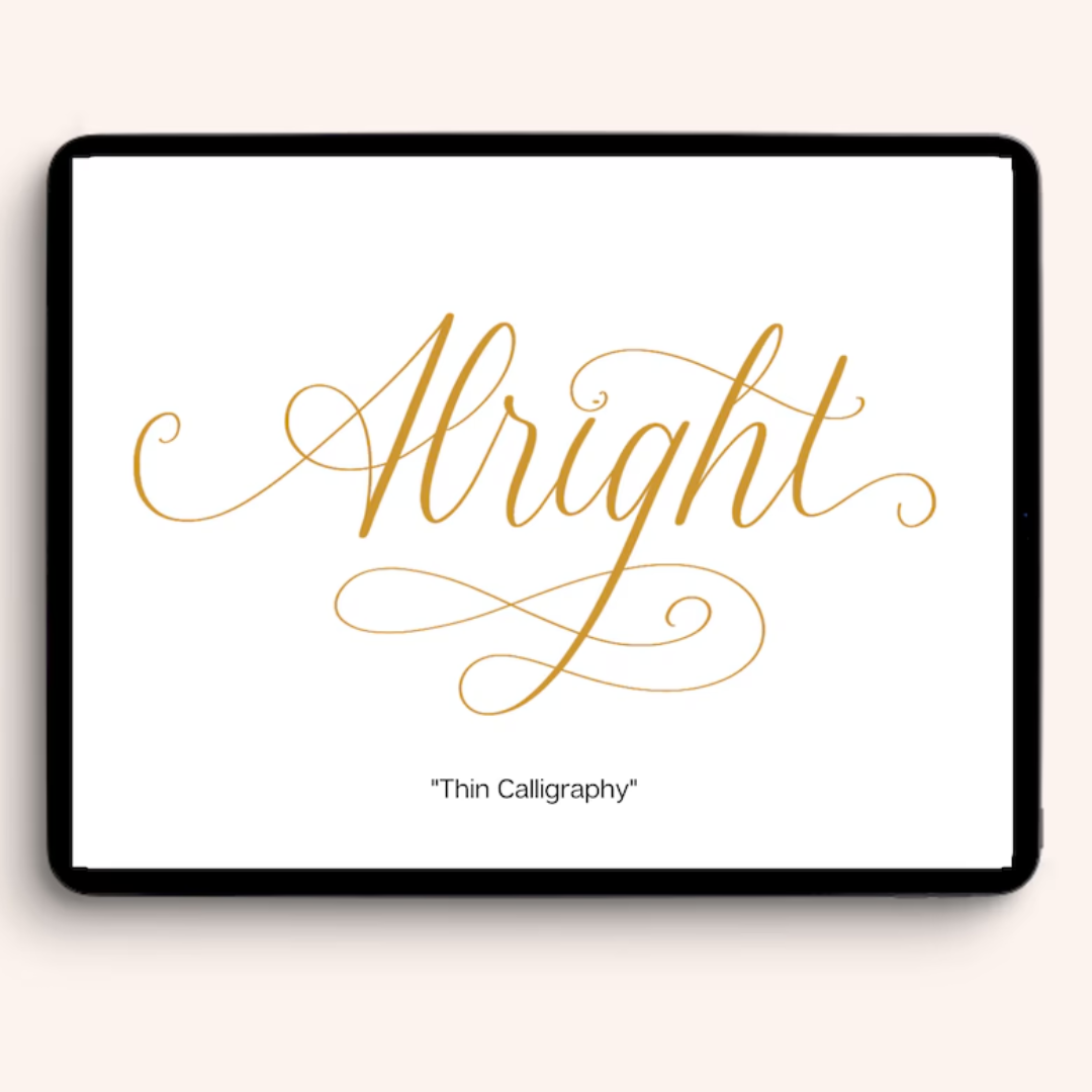 14 Procreate Lettering Brushes, Calligraphy Brushes, Procreate Brush Lettering and Glitter Brushes