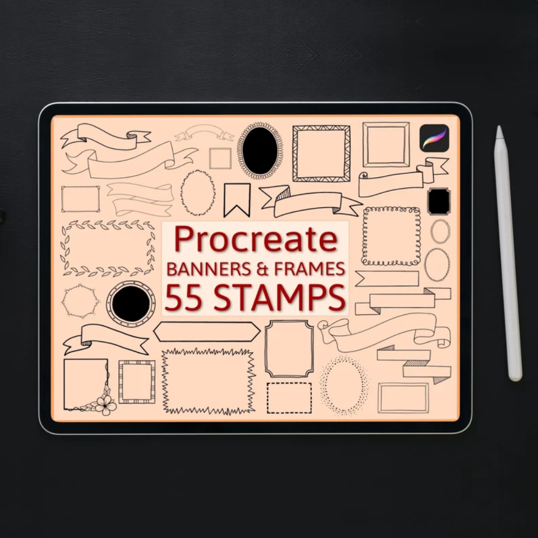 1800 Stamps bundle, Procreate stamps, Procreate brushes, Botanic stamps set, Boho iPad brushes, Mystic crystals stamps, Mandala tattoo stamp