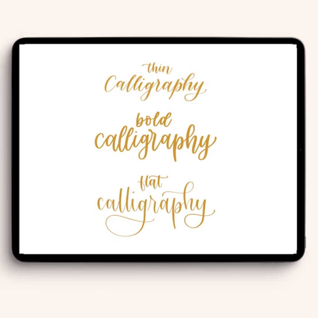 14 Procreate Lettering Brushes, Calligraphy Brushes, Procreate Brush Lettering and Glitter Brushes