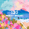 Impasto Procreate Brushes: Realistic Oil, Acrylic, Gouache (Digital Brushes)