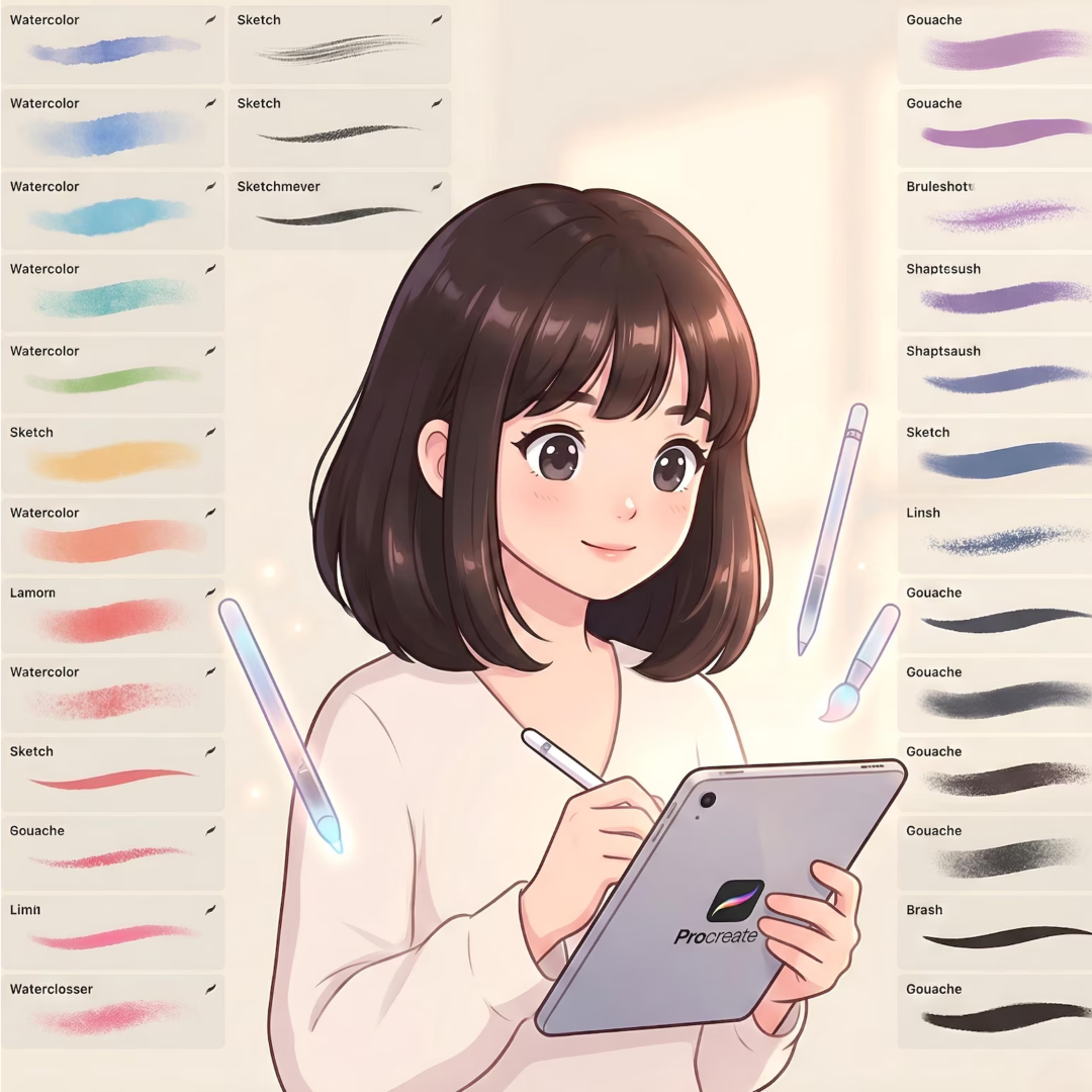 15000+ Procreate Brushes Mega Bundle, Anime, Makeup, 3D, Winter, Halloween, Christmas, Sketching & Painting, Mega Brush Bundle