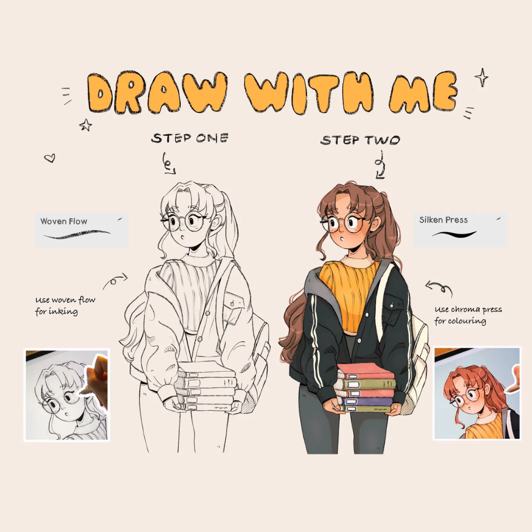 Comic Style Inking Brush, Brushes for Procreate