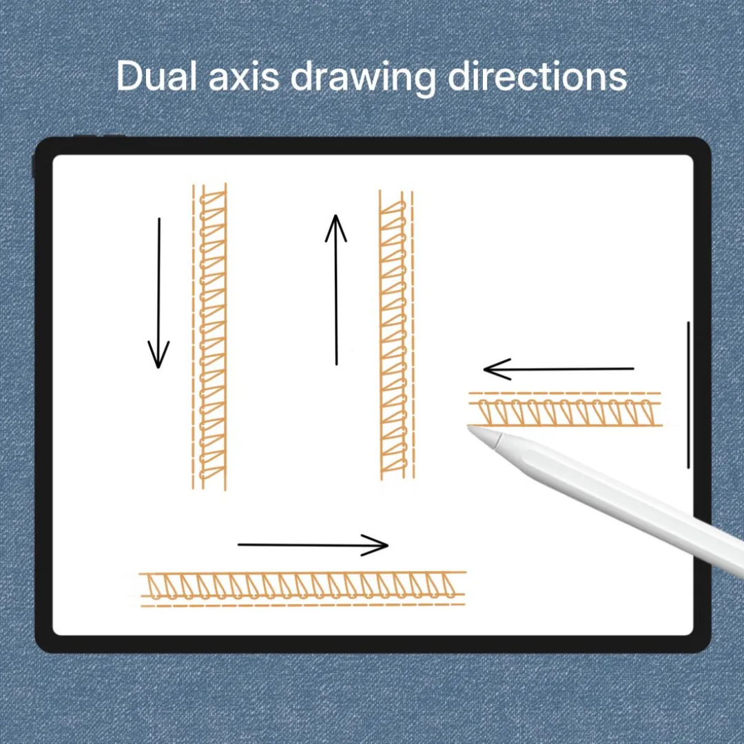50 Sewing Stitches Brushes for Procreate, Single & Double Needle, Coverstitch, Overlock, & More