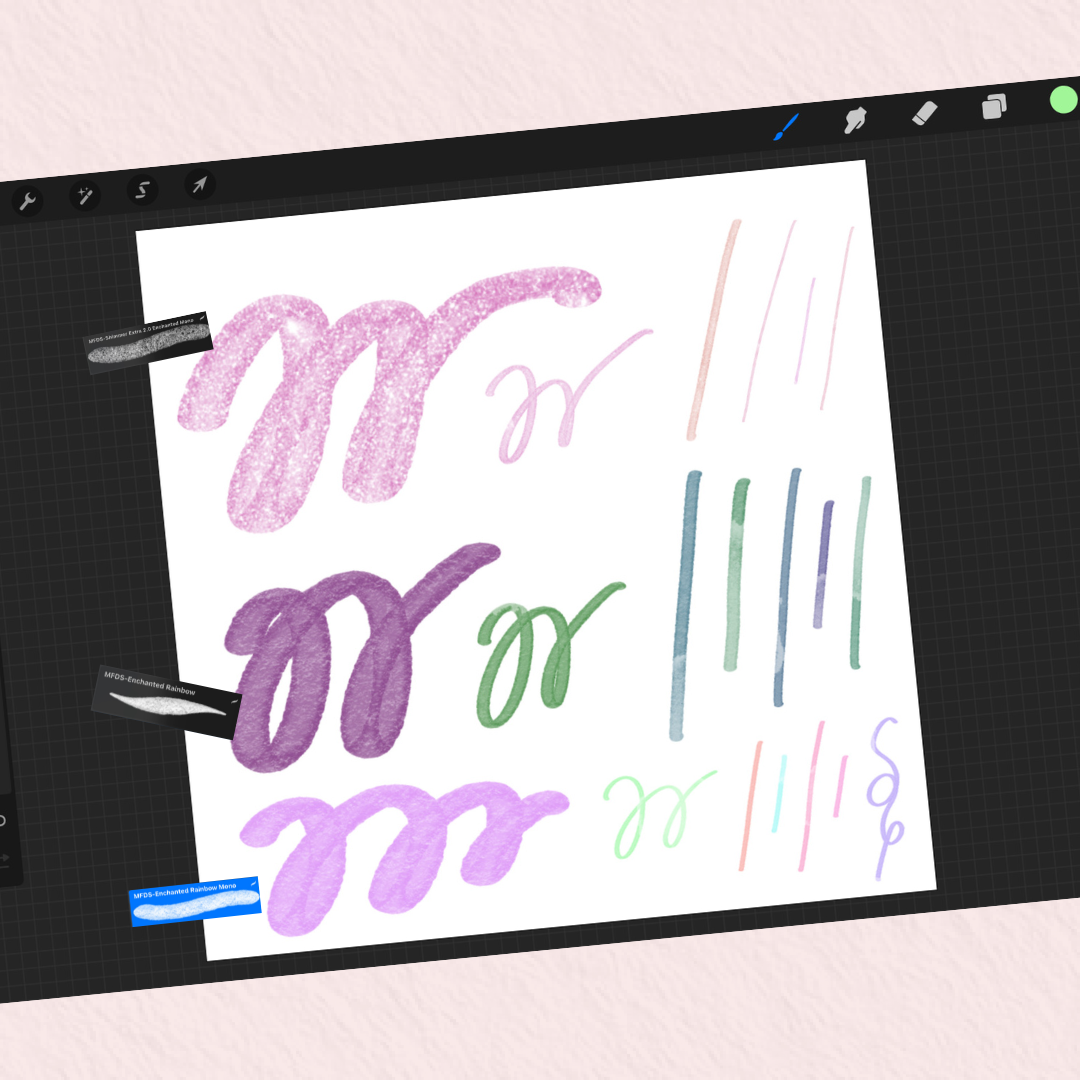 Procreate Lettering Brush Set – 100+ Digital Brushes for Calligraphy, Watercolor, Markers, Stamps, Textures and Composition Guides