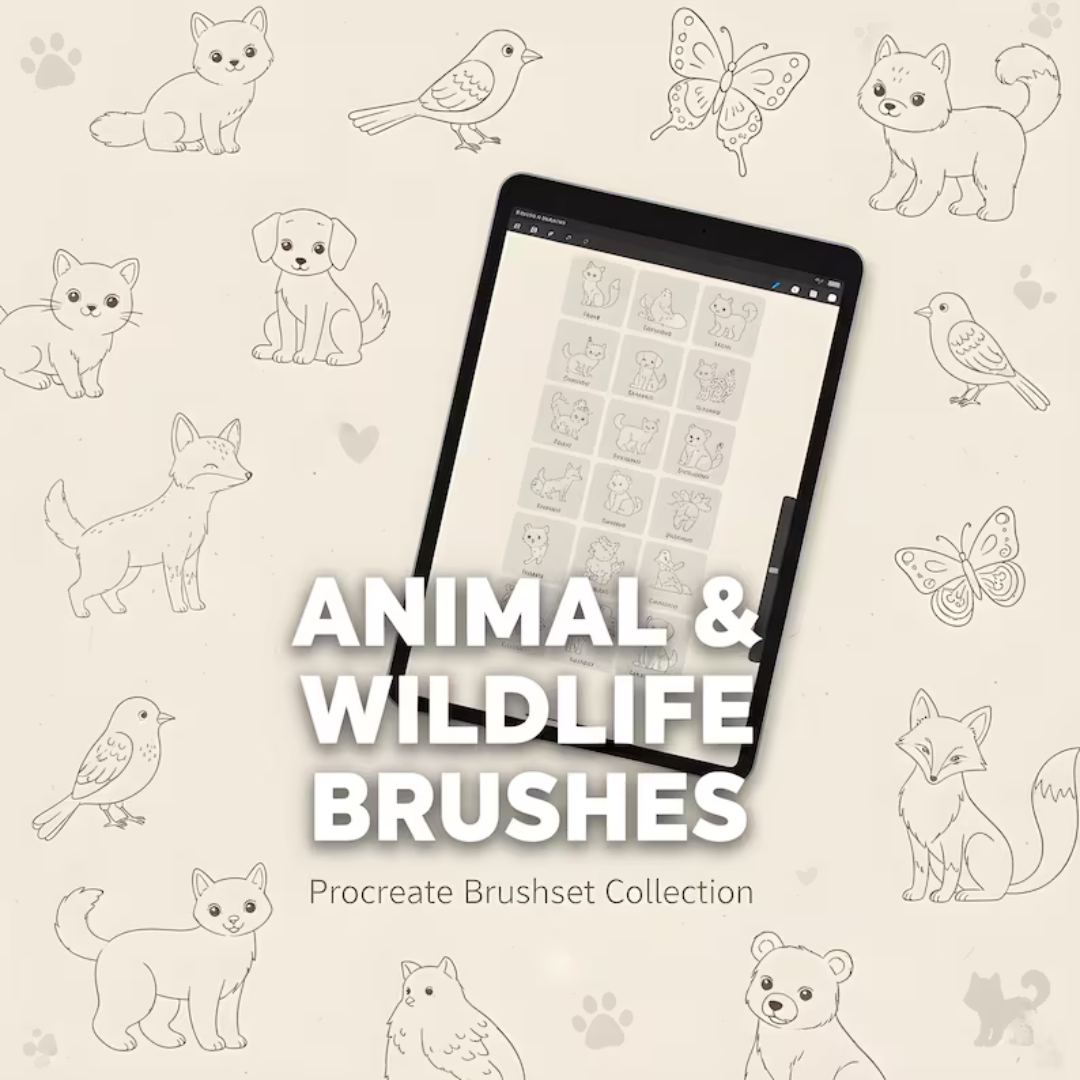 6000+ Procreate Stamp Brushes Bundle | Mega Brushset for Drawing, Animals, Floral, Doodle, Tattoo & Digital Design