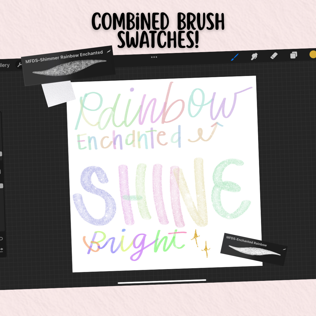 Procreate Lettering Brush Set – 100+ Digital Brushes for Calligraphy, Watercolor, Markers, Stamps, Textures and Composition Guides