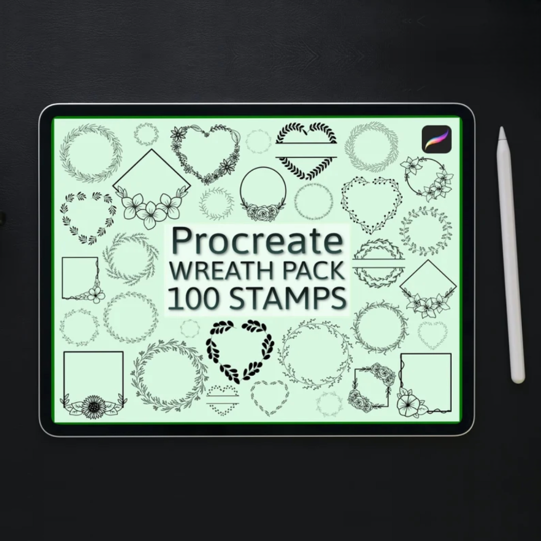 1800 Stamps bundle, Procreate stamps, Procreate brushes, Botanic stamps set, Boho iPad brushes, Mystic crystals stamps, Mandala tattoo stamp