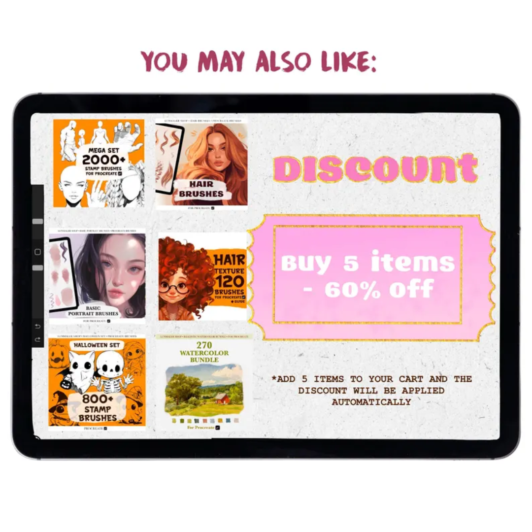 Impasto Procreate Brushes: Realistic Oil, Acrylic, Gouache (Digital Brushes)